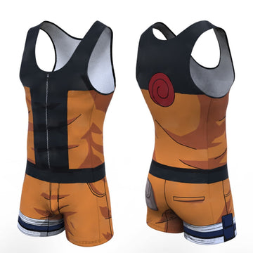 Naruto Teen Naruto BJJ Rash Guard Men's Powerlifting Singlet