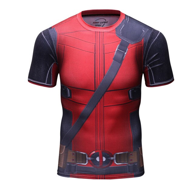Deadpool Compression Wade the Wisecracker Elite Short Sleeve Rashguard