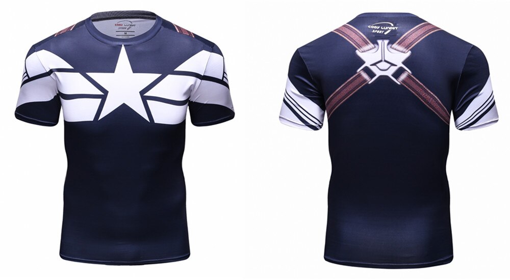 Captain America Compression 101st Airborne Elite Short Sleeve Rashguard