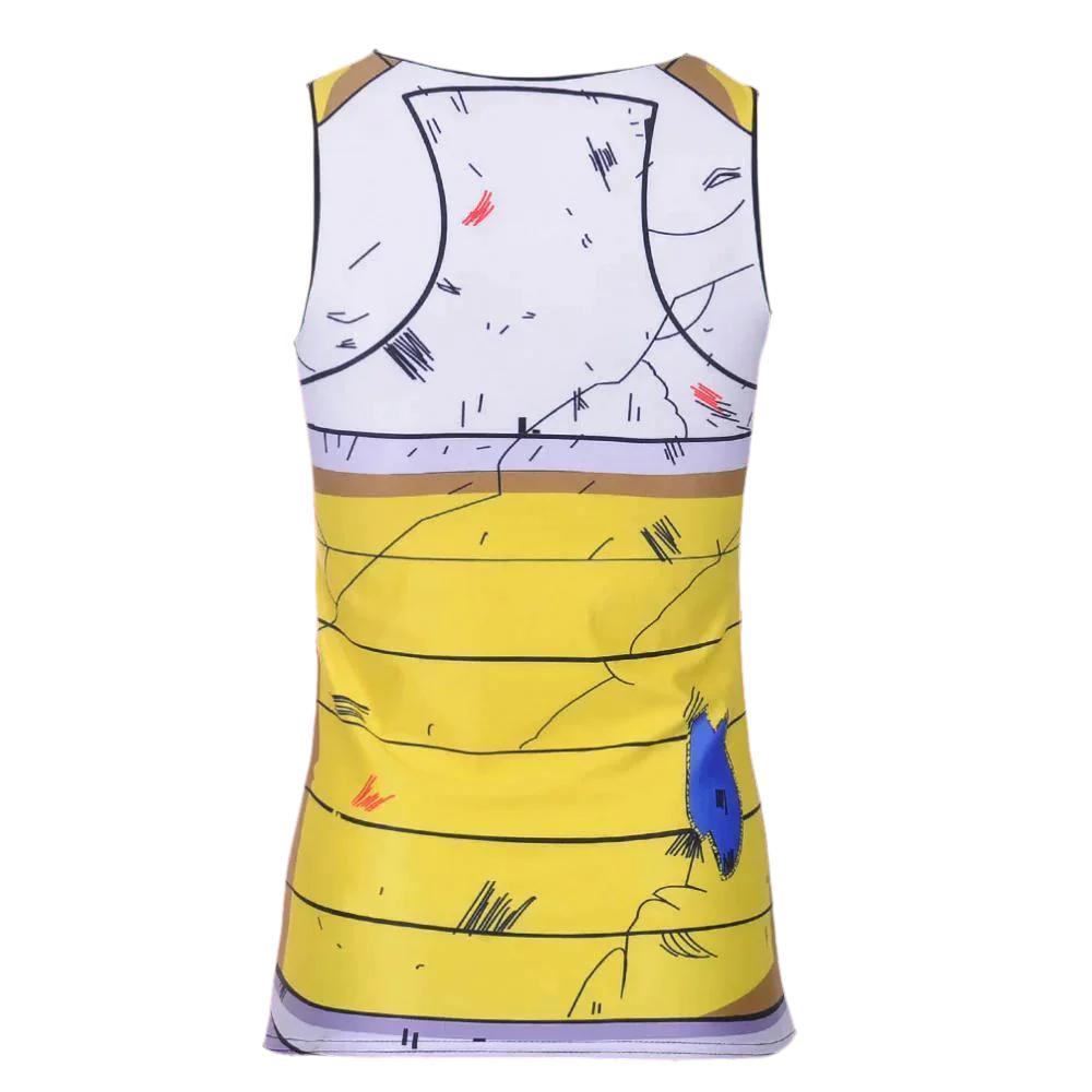 Womens Dragon Ball Z Compression Battle Damaged Vegeta Armor Compression Tank Top