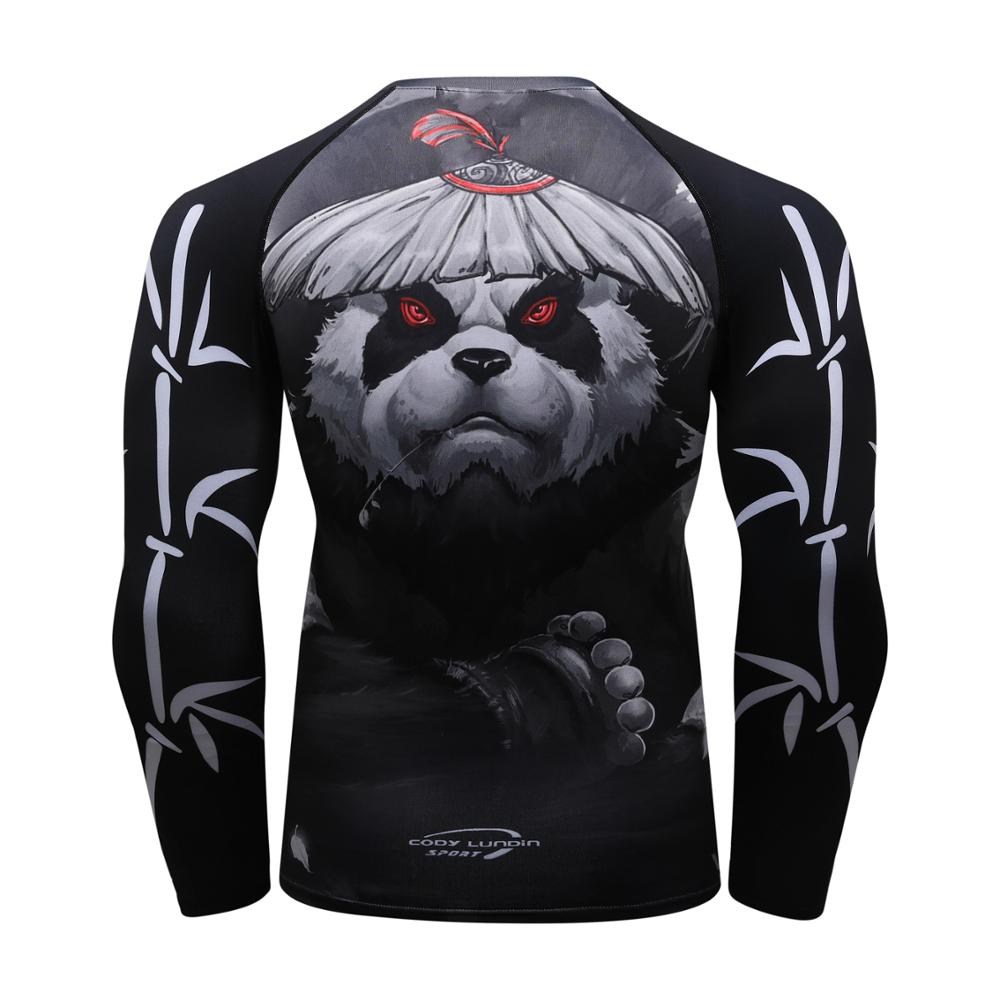 'Samurai' Panda Compression Elite Long Sleeve Rashguard