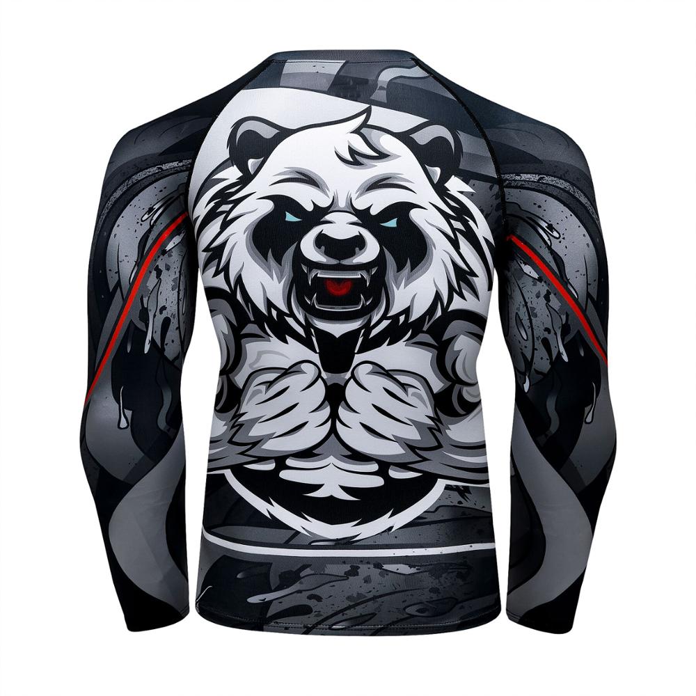 Flex On Em Panda Compression Elite Long Sleeve Rashguard