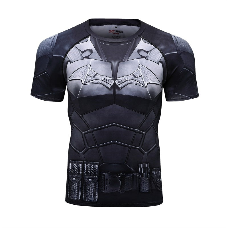 Batman The Compression Elite Short Sleeve Rashguard