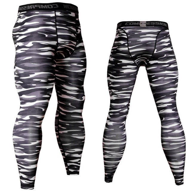 Urban Mens Camouflage Compression Leggings Spats Urban Mens Camouflage Compression Leggings Spats