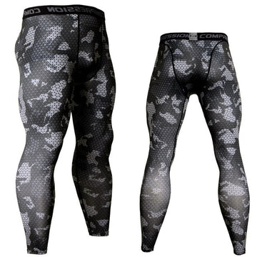 Urban Digital Camouflage Men's Compression Leggings Spats