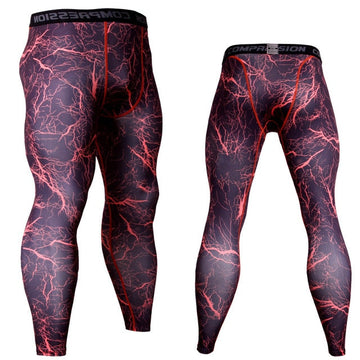 Red Lightning Men's Camouflage Compression Leggings Spats
