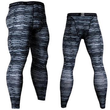 Camouflage Slate Men's Compression Leggings Spats