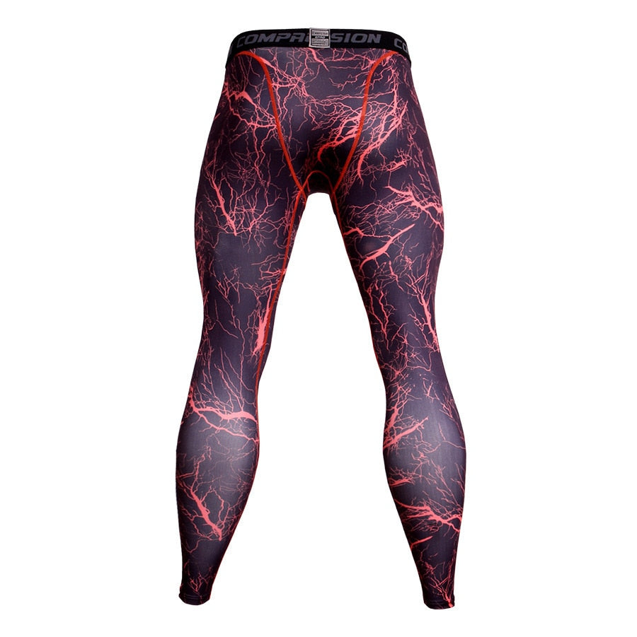 Red Lightning Men's Camouflage Compression Leggings Spats