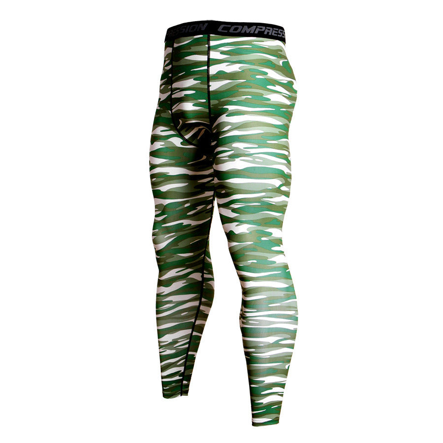 Camouflage 'Green' Men's Compression Leggings Spats