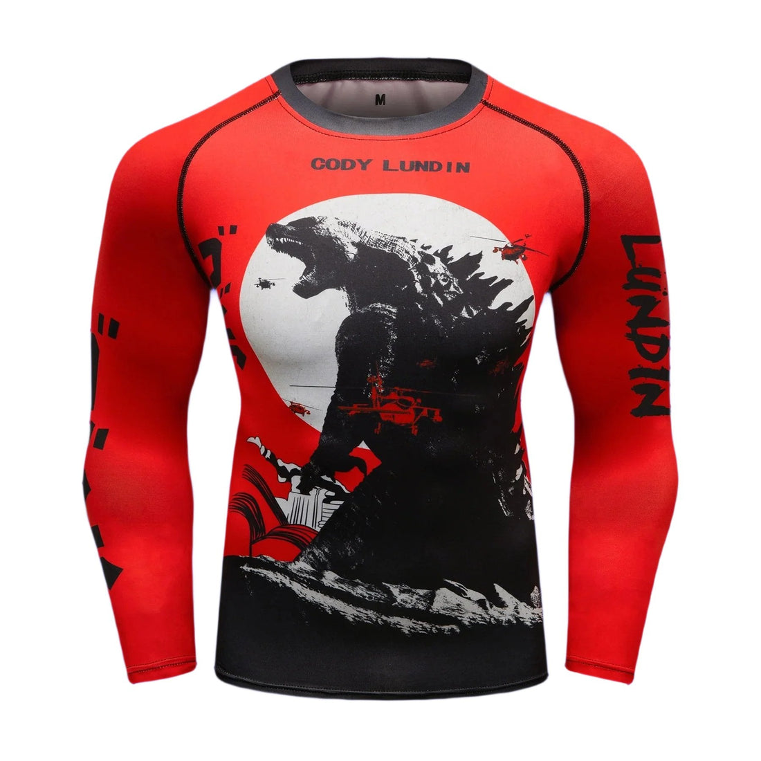 Godzilla King Of Monsters Warrior Compression Elite Long Sleeve Rashguard