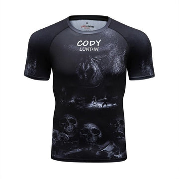 Kong Skull Island Warrior Compression Elite Short Sleeve Rashguard