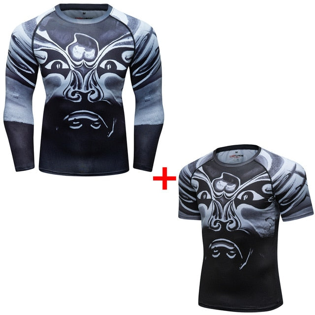 The Wind Speaks Samurai Compression Elite Rashguard Set Of 2
