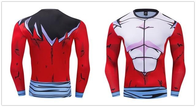 Dragon Ball Z Compression BJJ Rash Guard SSJ4 Xeno Goku Premium Long Sleeve Rashguard