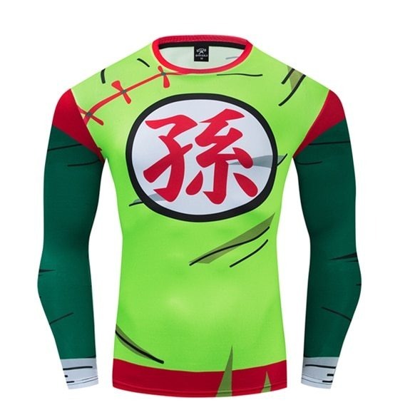 Dragon Ball Z BJJ Rash Guard Compression 'Chiaotzu' Premium Long Sleeve Rashguard