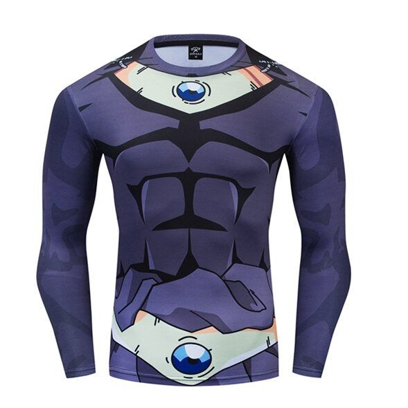 Dragon Ball Z Compression 'Onyx Broly' BJJ Rash Guard Premium Long Sleeve Rashguard