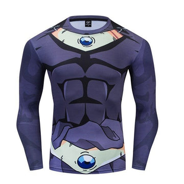 Dragon Ball Z Compression 'Onyx Broly' BJJ Rash Guard Premium Long Sleeve Rashguard