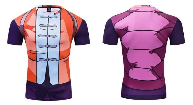 Dragon Ball Z BJJ Rash Guard Premium Master Roshi Short Sleeve Compression Rashguard