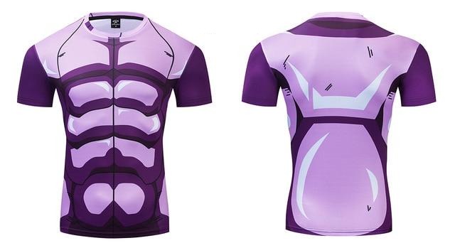 BJJ Rash Guard Dragon Ball Z Compression Hit Premium Short Sleeve Rashguard Rash Guard