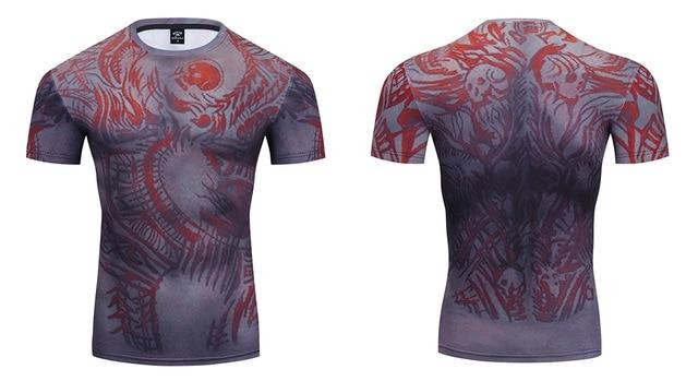 'D|R|A|X' Warrior Compression Premium Short Sleeve Rashguard