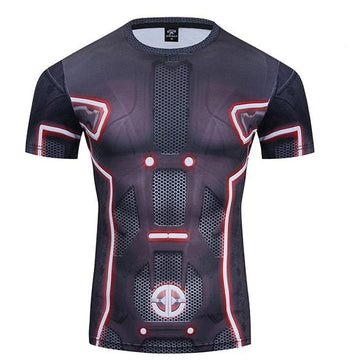 Clu Finish the Game Tron Legacy Compression Premium Short Sleeve Rashguard