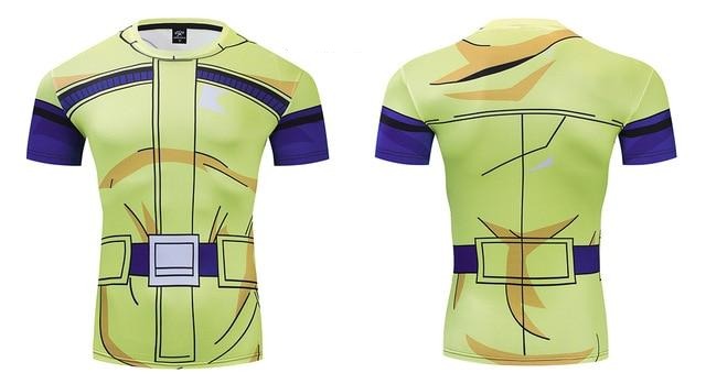 Dragon Ball Z Womens Compression Rashguard Bulma Namek Saga Premium Short Sleeve