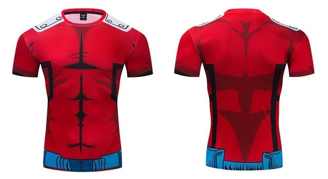 Deku Red BJJ Rash Guard My Hero Academia Compression Premium Short Sleeve RashGuard