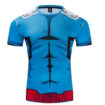 BJJ Rash Guard Deku 2.0 My Hero Academia Compression Premium Short Sleeve RashGuard