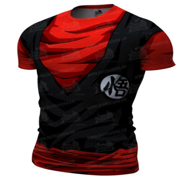 Dragon Ball Z Compression BJJ Rash Guard Goku Suzaku Gi Premium Short Sleeve Rashguard