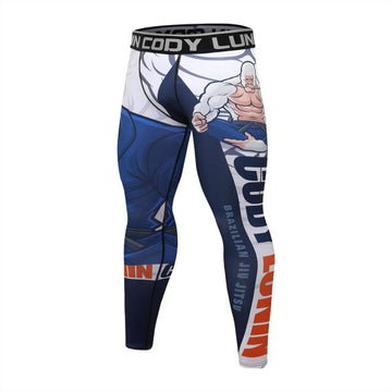Snowflake Gorilla White Gorilla Compression Leggings Spats