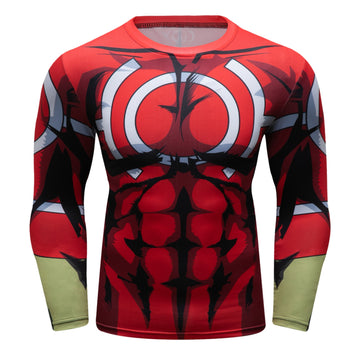 My Hero Academia BJJ Rash Guard 'All Might Silver Age' Elite Long Sleeve Rashguard