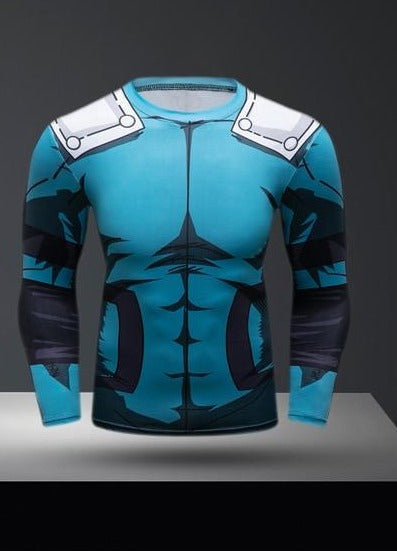 Deku BJJ Rash Guard My Hero Academia Elite Long Sleeve Rashguard Deku BJJ Rash Guard