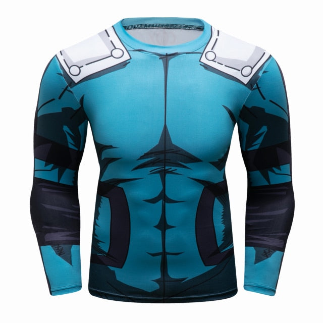 Deku BJJ Rash Guard My Hero Academia Elite Long Sleeve Rashguard Deku BJJ Rash Guard