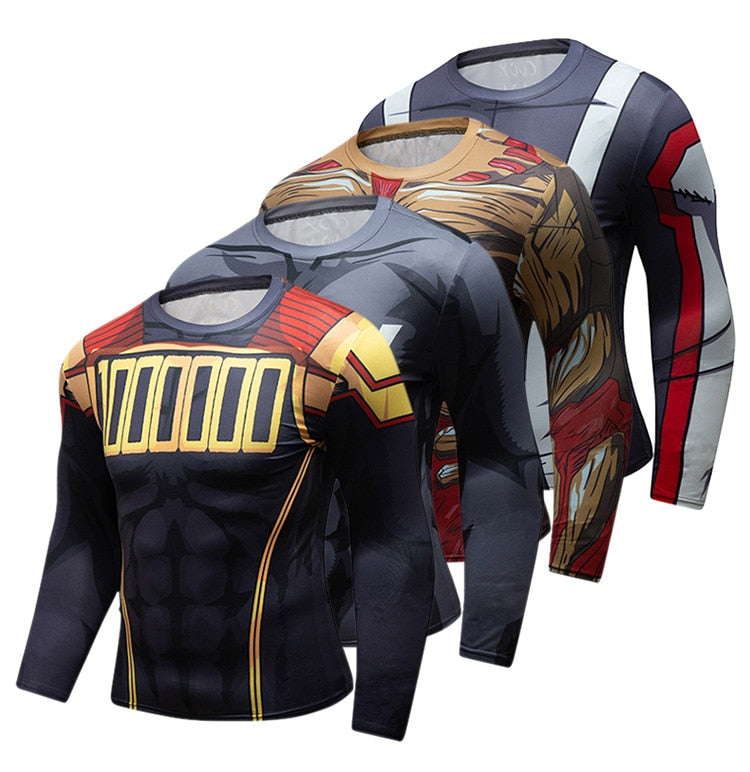 My Hero Academia BJJ Rash Guard Plus Ultra Onyx Elite Long Sleeve Rashguard