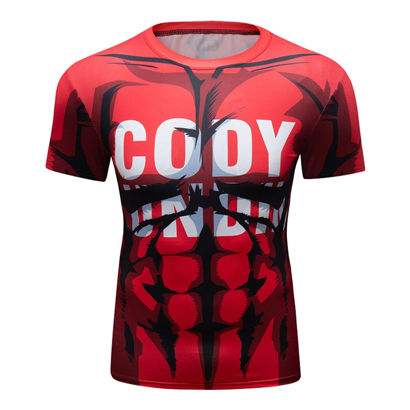 My Hero Academia BJJ Rash Guard Plus Ultra Red Elite Short Sleeve Rashguard