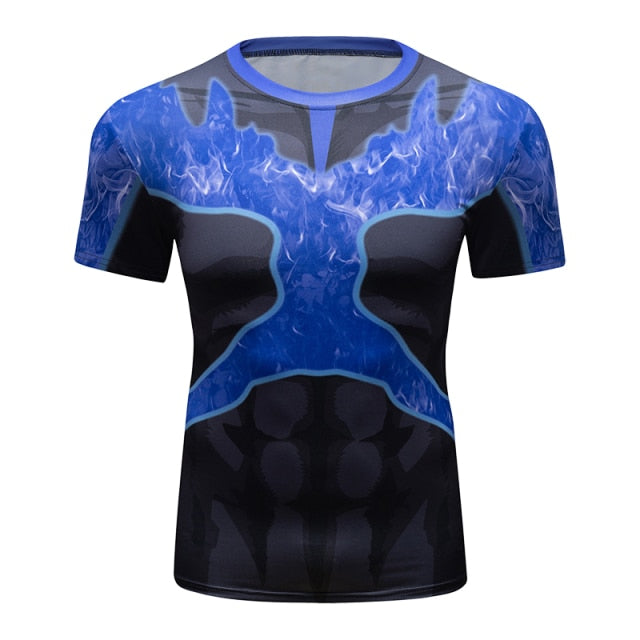 My Hero Academia BJJ Rash Guard Elite Short Sleeve Rashguard 'Onyx Endeavor'