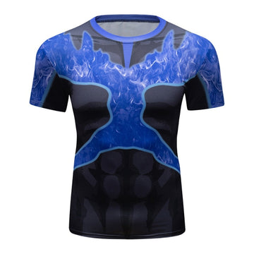 My Hero Academia BJJ Rash Guard Elite Short Sleeve Rashguard 'Onyx Endeavor'