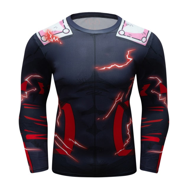 BJJ Rash Guard My Hero Academia Onyx Deku Full Cowling Elite Long Sleeve Rashguard