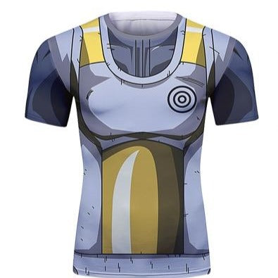 Dragon Ball Z Rash Guard BJJ Elite Rashguard Short Sleeve 'Vegeta Resurrection F'
