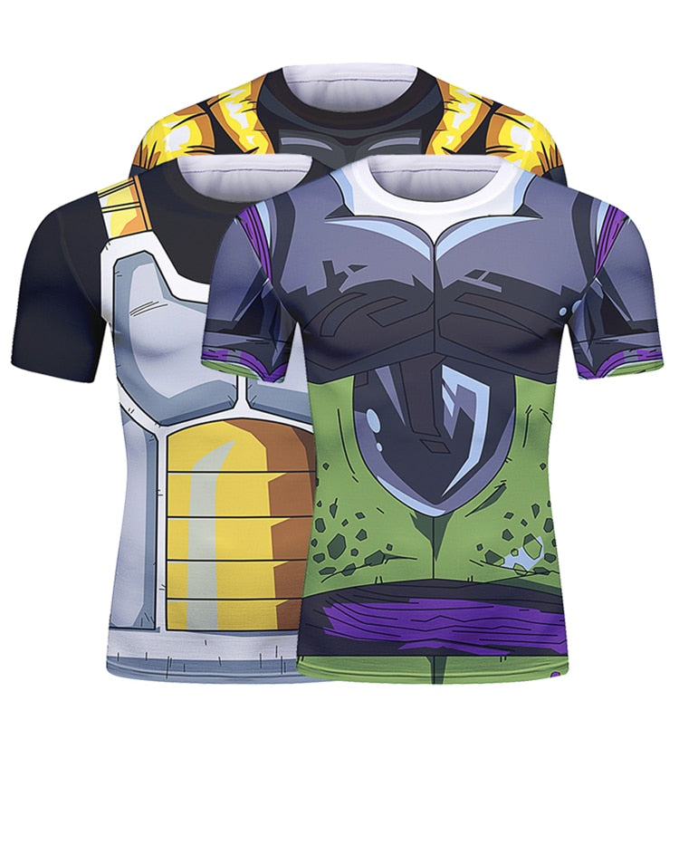BJJ Rash Guard Dragon Ball Z Perfect Cell Short Sleeve Elite Rashguard Rash Guard Rashguard
