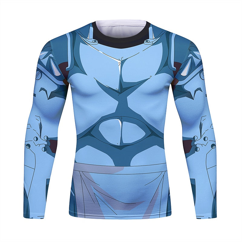 Alphonse Fullmetal Alchemist Long Sleeve Elite Rashguard