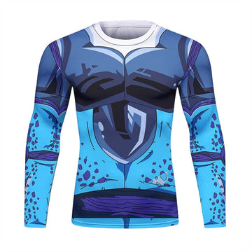 Dragon Ball Z BJJ Rash Guard Cell Jr Long Sleeve Elite Rashguard