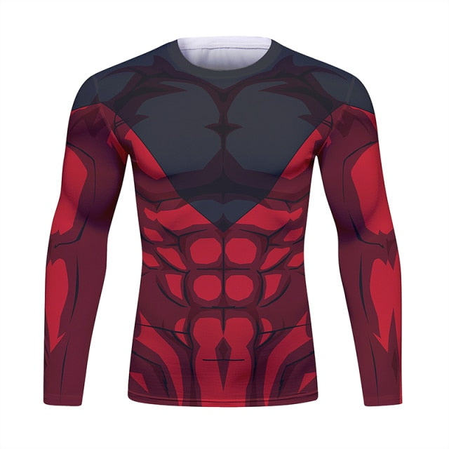 Dragon Ball Z Jiren Rash Guard BJJ Long Sleeve Elite Rashguard