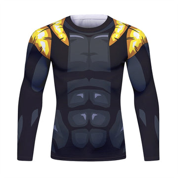 Dragon Ball Z BJJ Rash Guard Onyx Gogeta Long Sleeve Elite Rashguard