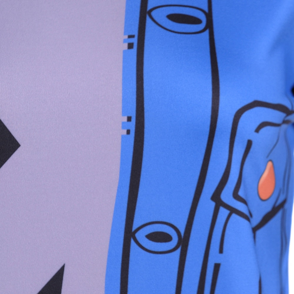 Women's Dragon Ball Z Compression Rashguard Short Sleeve Lapis Lazuli Android 18