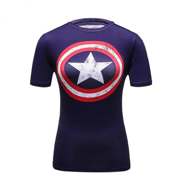 USA Women's Captain Compression Short Sleeve Rashguard