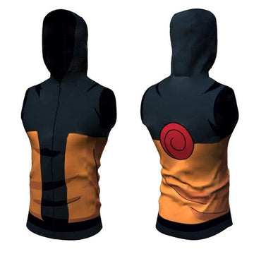 BJJ Rash Guard Naruto Hooded Tank Top Compression Teen Naruto