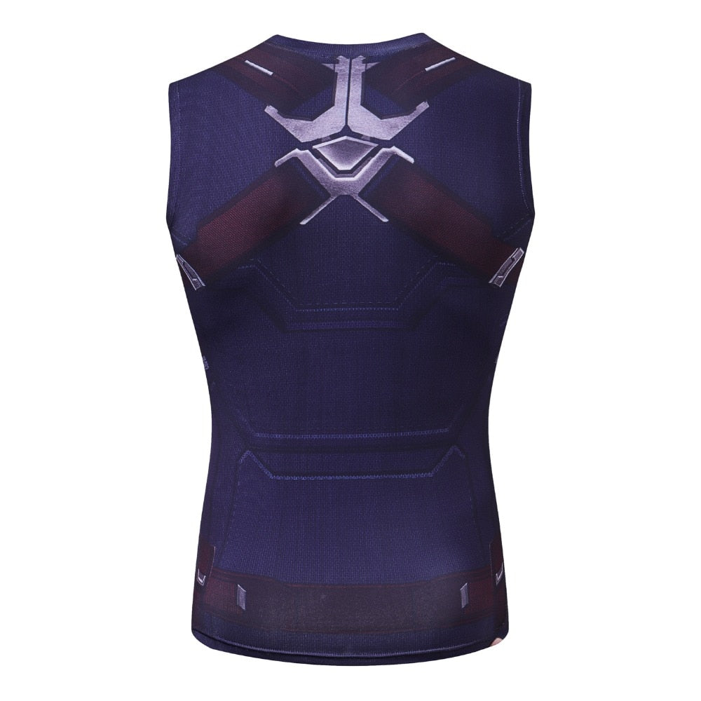 Battle Hardened Captain America Compression Tank Top Battle Hardened Captain America Compression Tank Top