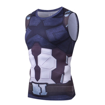 Infinity War Dark Star Captain America Compression Tank Top Infinity War Dark Star Captain America Compression Tank Top