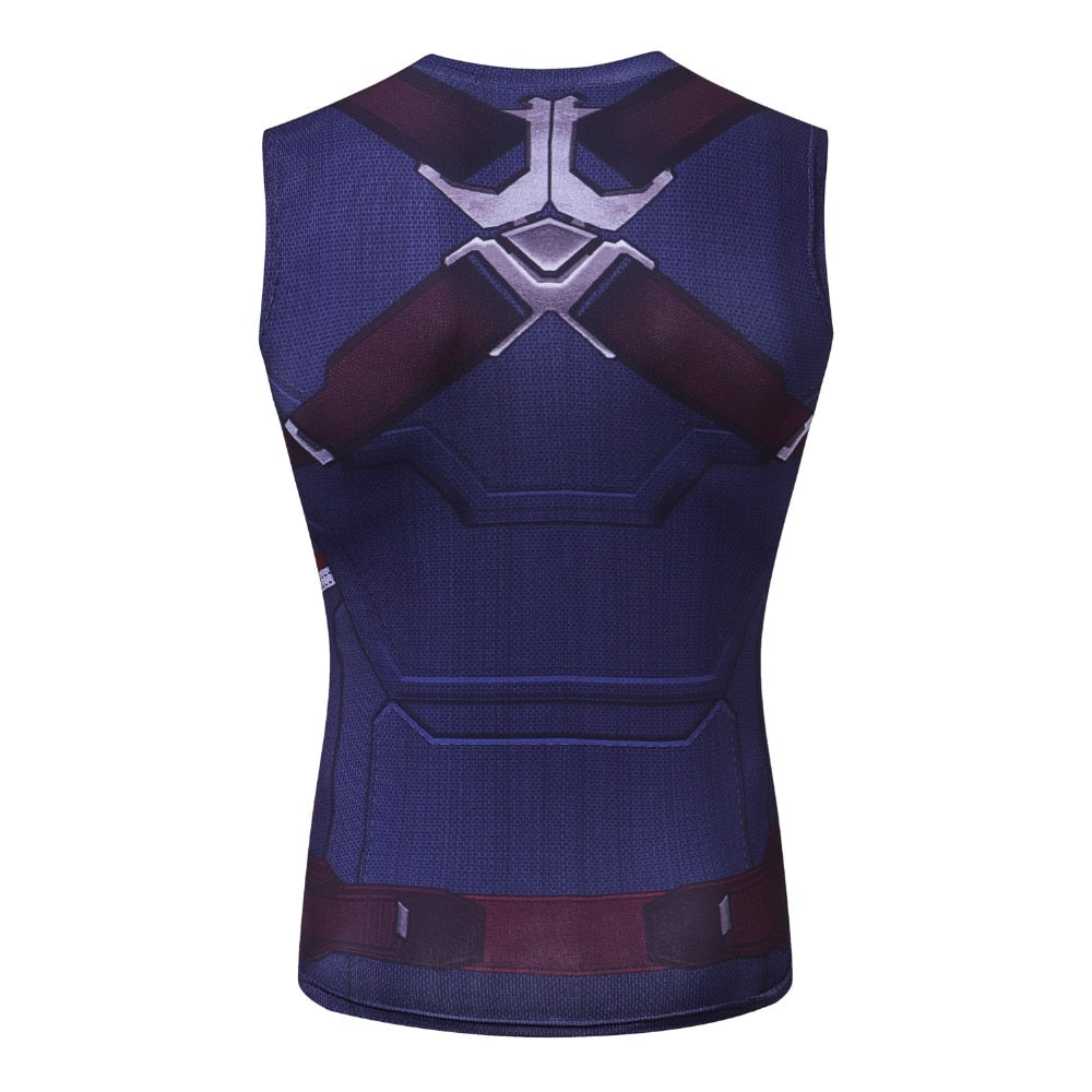 Captain America Compression The First Avenger Tank Top Captain America Compression The First Avenger Tank Top