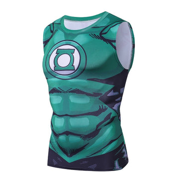 Compression Green Lantern Comic Tank Top Green Lantern Compression Comic Tank Top